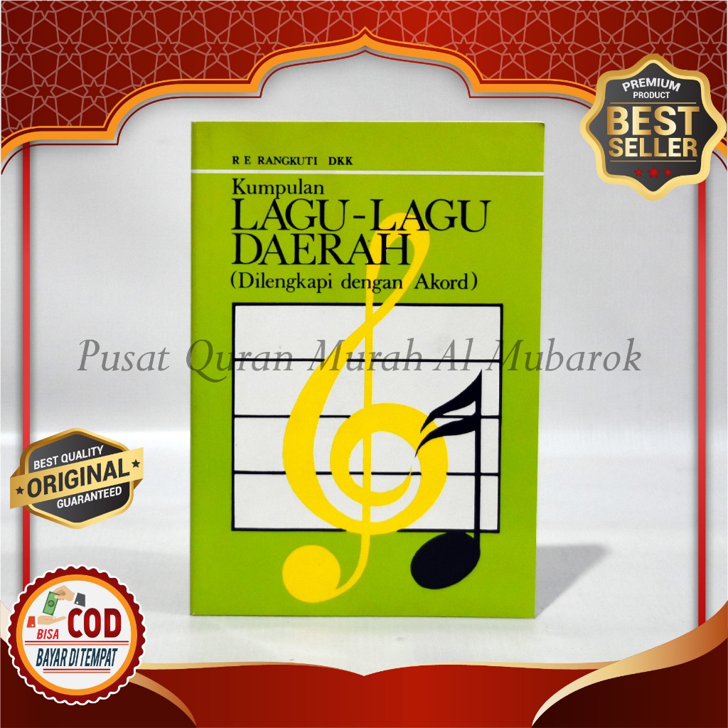 Jual Buku Kumpulan Lagu - Lagu Daerah ( Dilengkapi Dengan Akord ) Buku