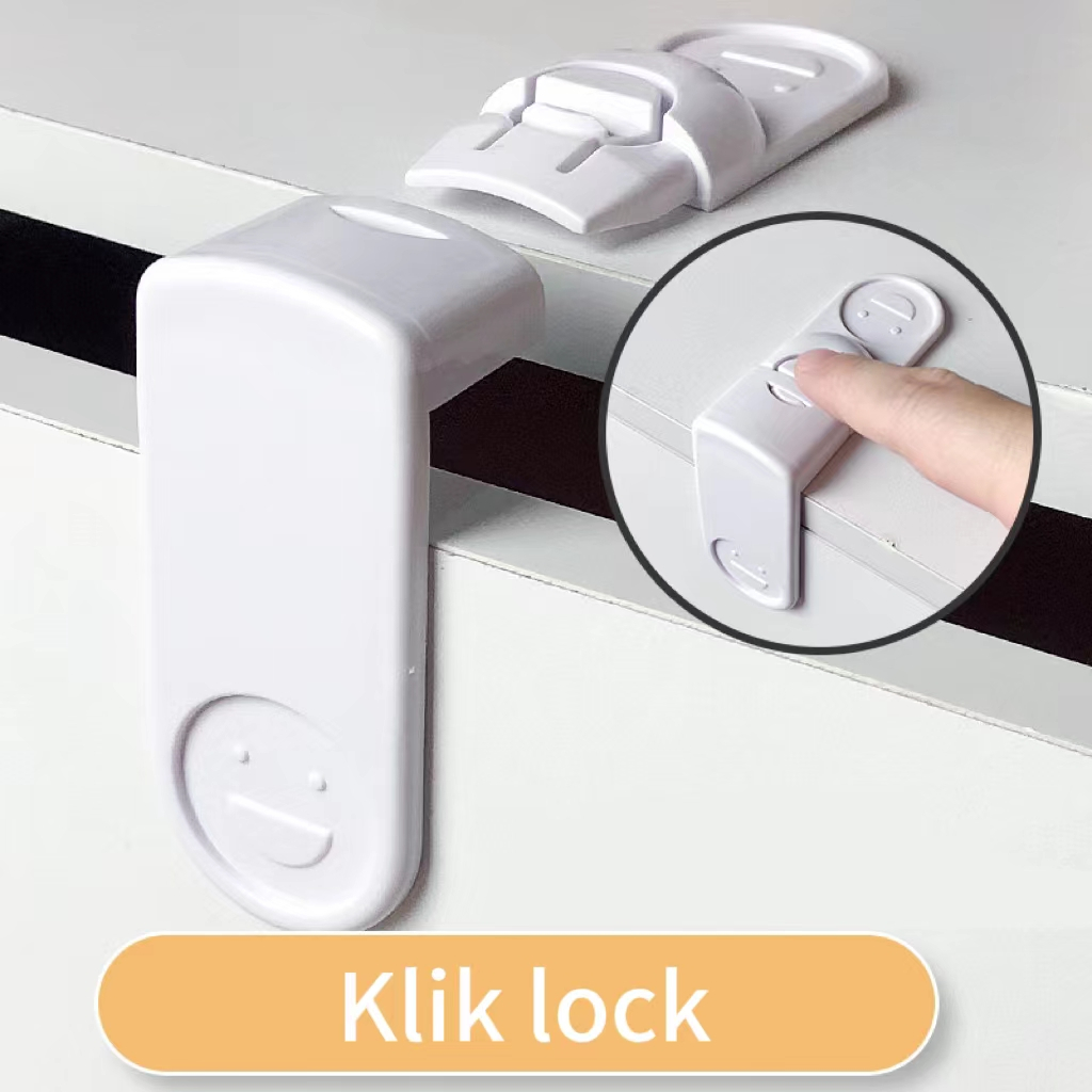 Jual Tempelan Pengaman Kunci Lemari Laci Kulkas Pintu Pengunci Sudut Safety Lock Kunci Kulkas