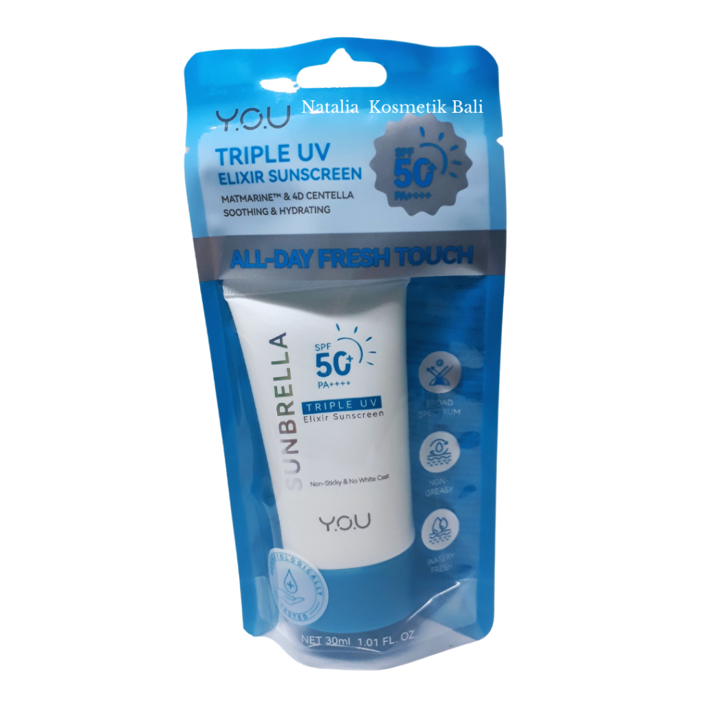 Jual Y.O.U Sunbrella Triple Uv Elixir Sunscreen SPF 50+ PA++++ - 30ml ...