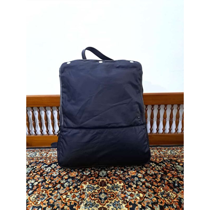 tas ransel diesel black gold backpack