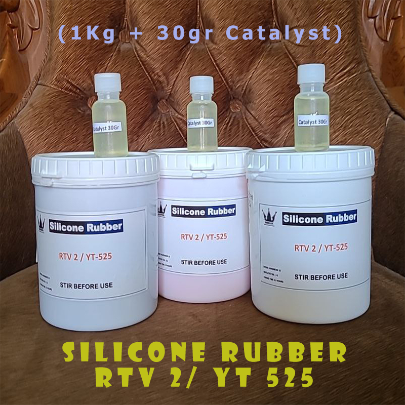 Jual Silicone rubber RTV-2 / YT-525 (1 KG & Katalis 30 gram - 1 set ...