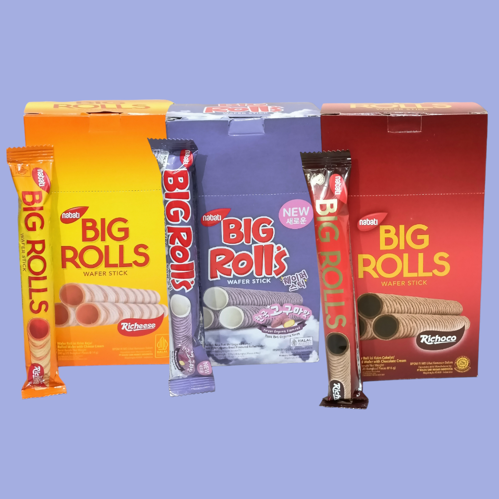 Jual Nabati Big Rolls All Varian Wafer Stick 15gr [20 pcs/box] | Shopee ...