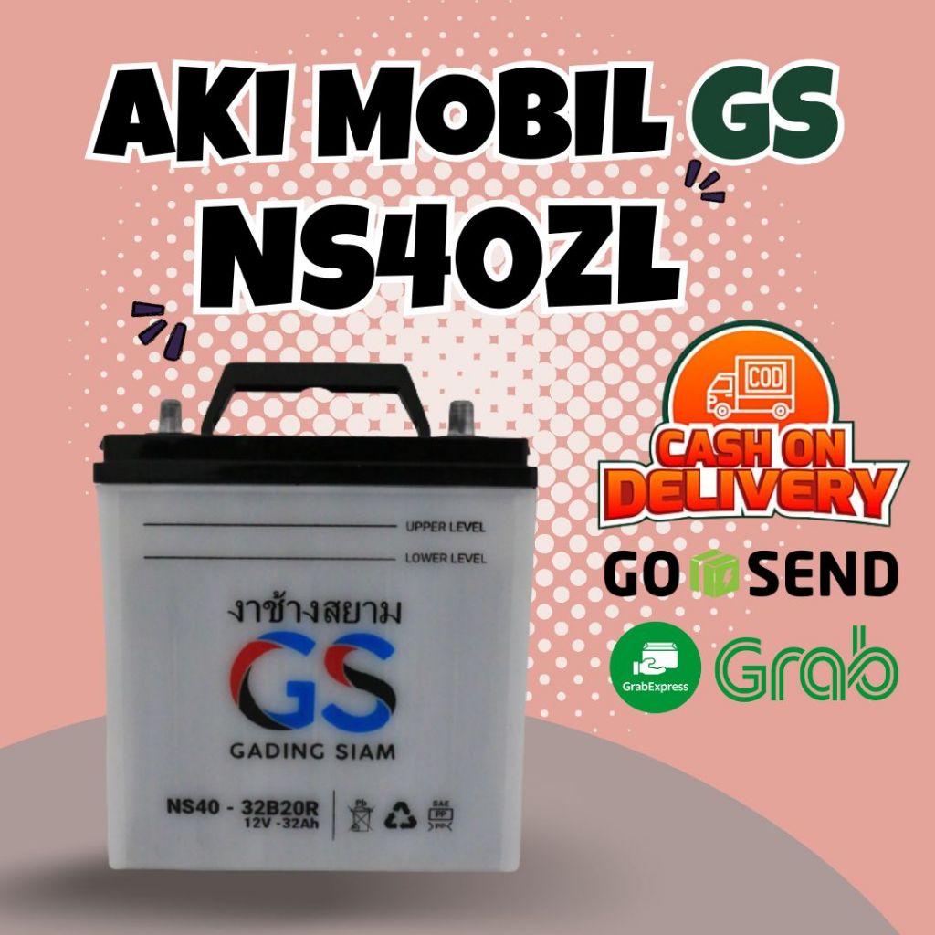 Jual Aki GS kering Mobil KIA Visto, Picanto, New Rio NS40ZL Aki Kering