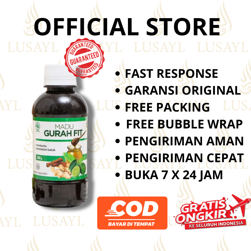 Jual Bisa Cod Madu Gurah Fit Gurahfit Distributor Resmi Obat Bronkhitis Batuk Asma Flu Obat 9456