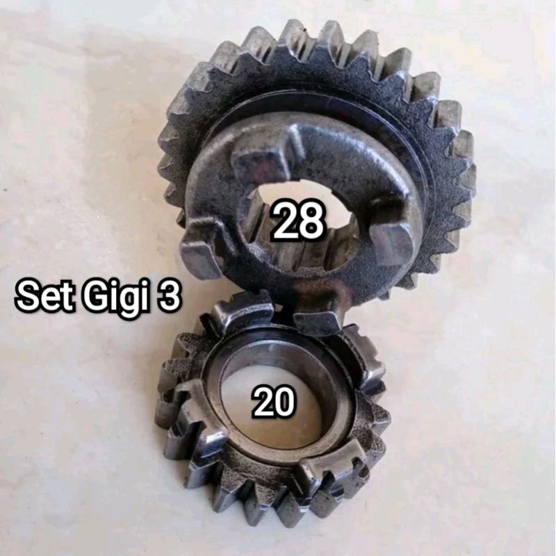 Jual Original Set Gigi 3 Rasio mata 20 28 T CB GL 100 125 JAPAN ...
