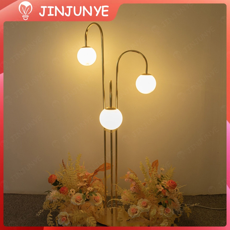 Jual 2Set Lampu Standing Hias Dekorasi Event Wedding Mewah Pelaminan