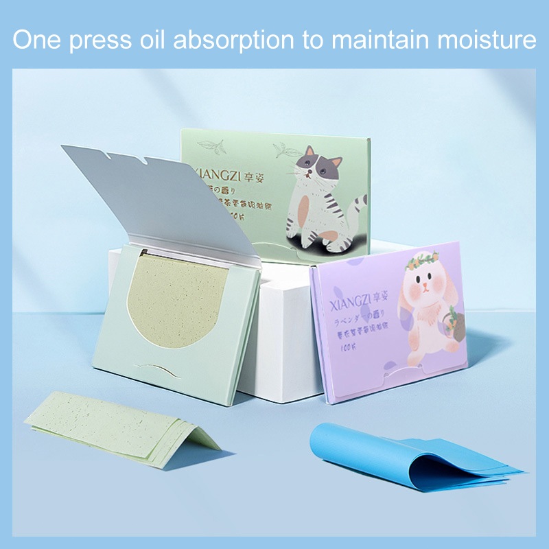 COD 100 PCS Kertas Tissue Linen Wajah Penyerap Minyak /Oil Control Paper / Tissue Pembersih Wajah/Tisu Muka Praktis