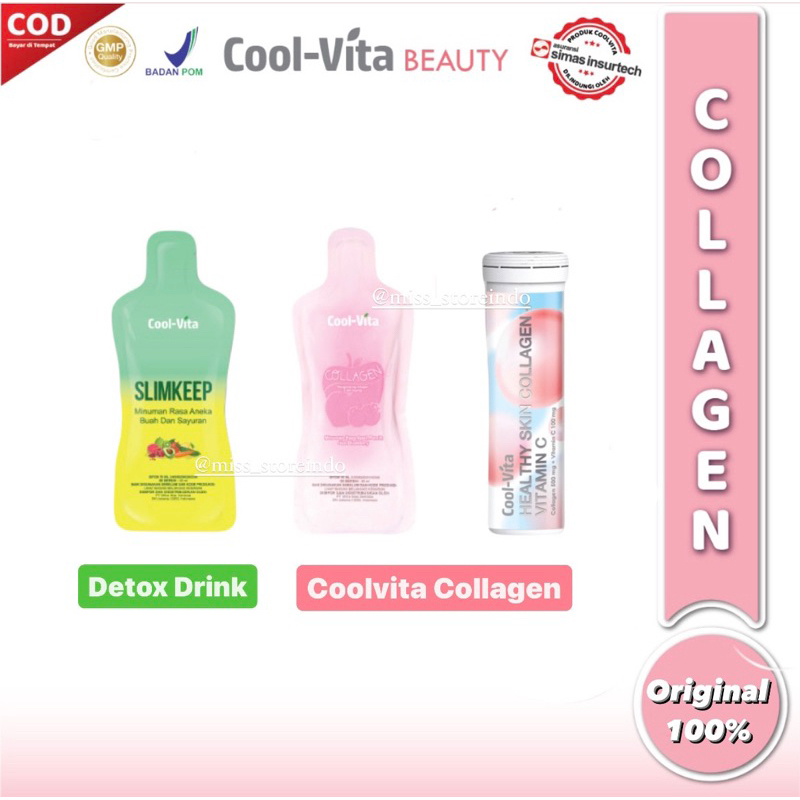 Jual Coolvita Collagen Drink Coolvita Detox Drink Minuman Kolagen Rasa