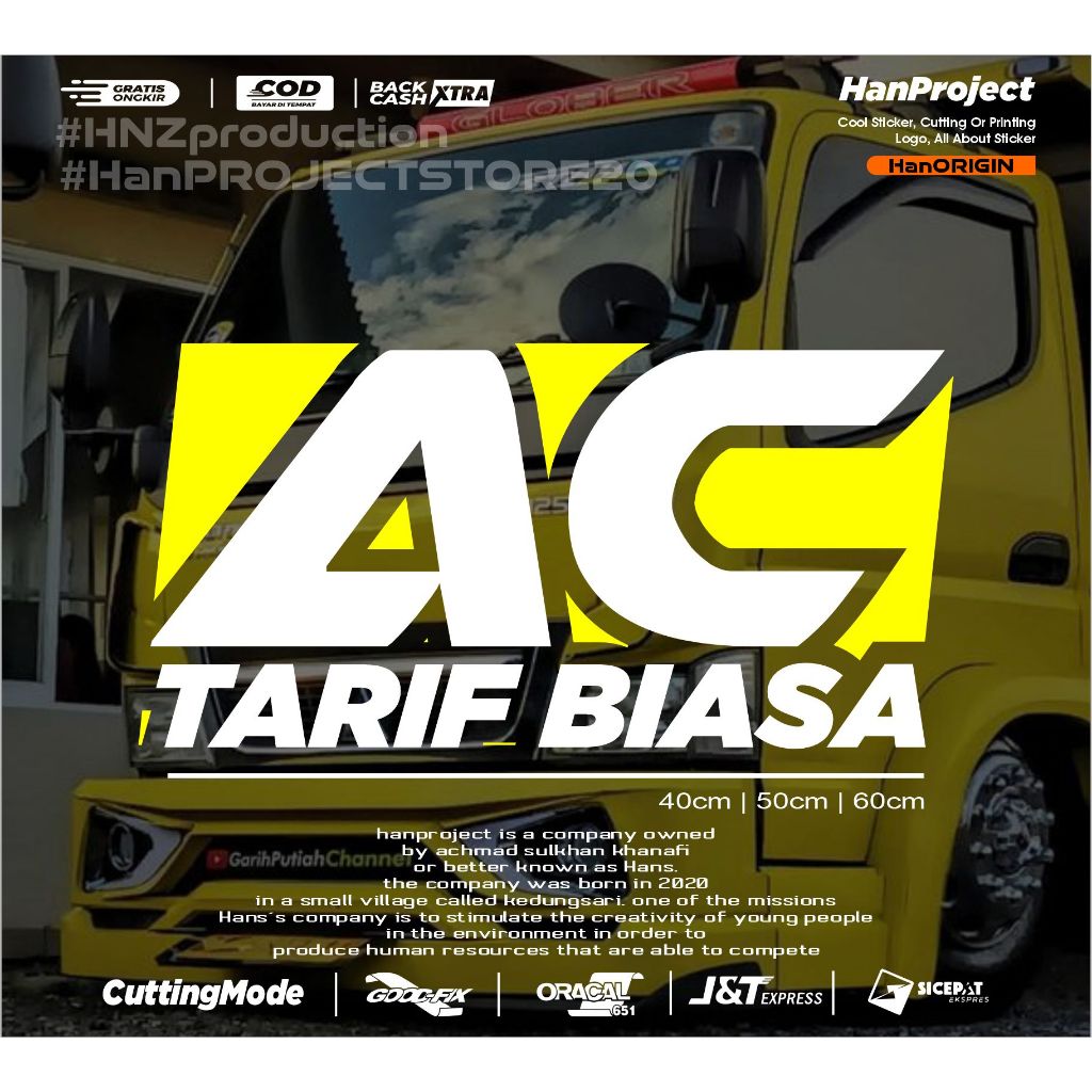 Jual STICKER CUTTING TULISAN 