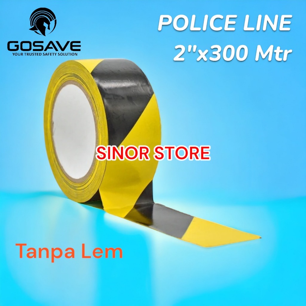 Jual Police Line 2 Inch x 300 Meter Barricade Garis Polisi Safety Line ...
