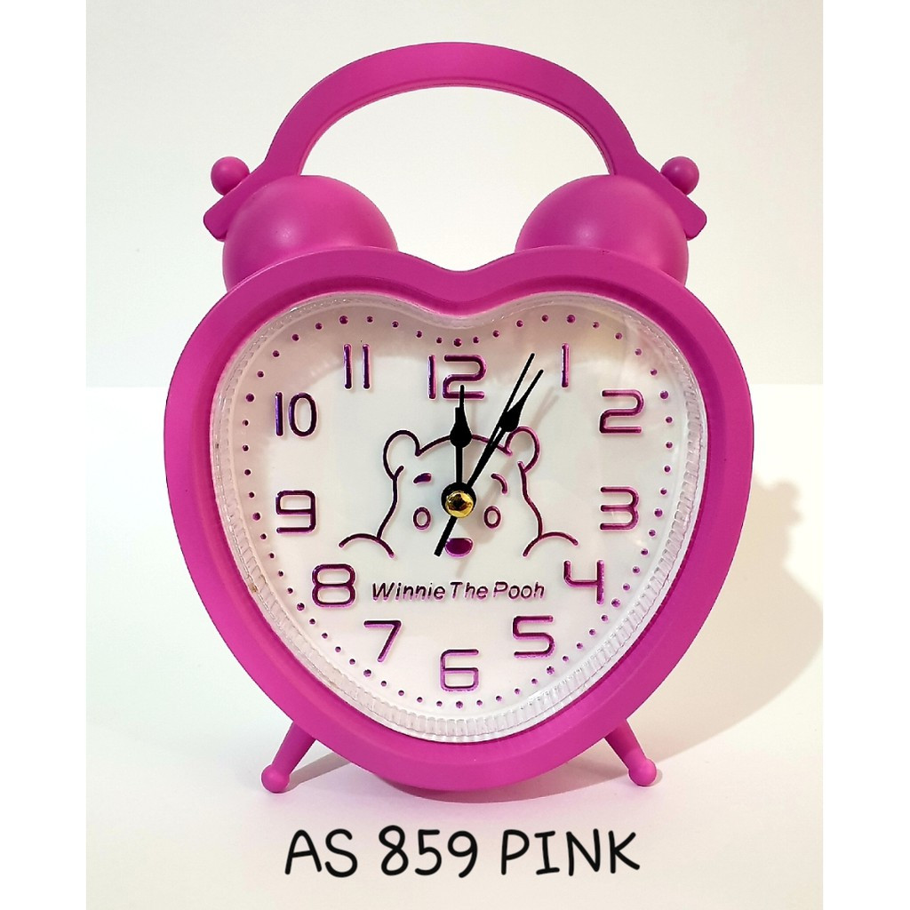 Jual ALARM JAM WEKER WINNIE THE POOH PINK AS859 AS859 Jam Alarm Jam
