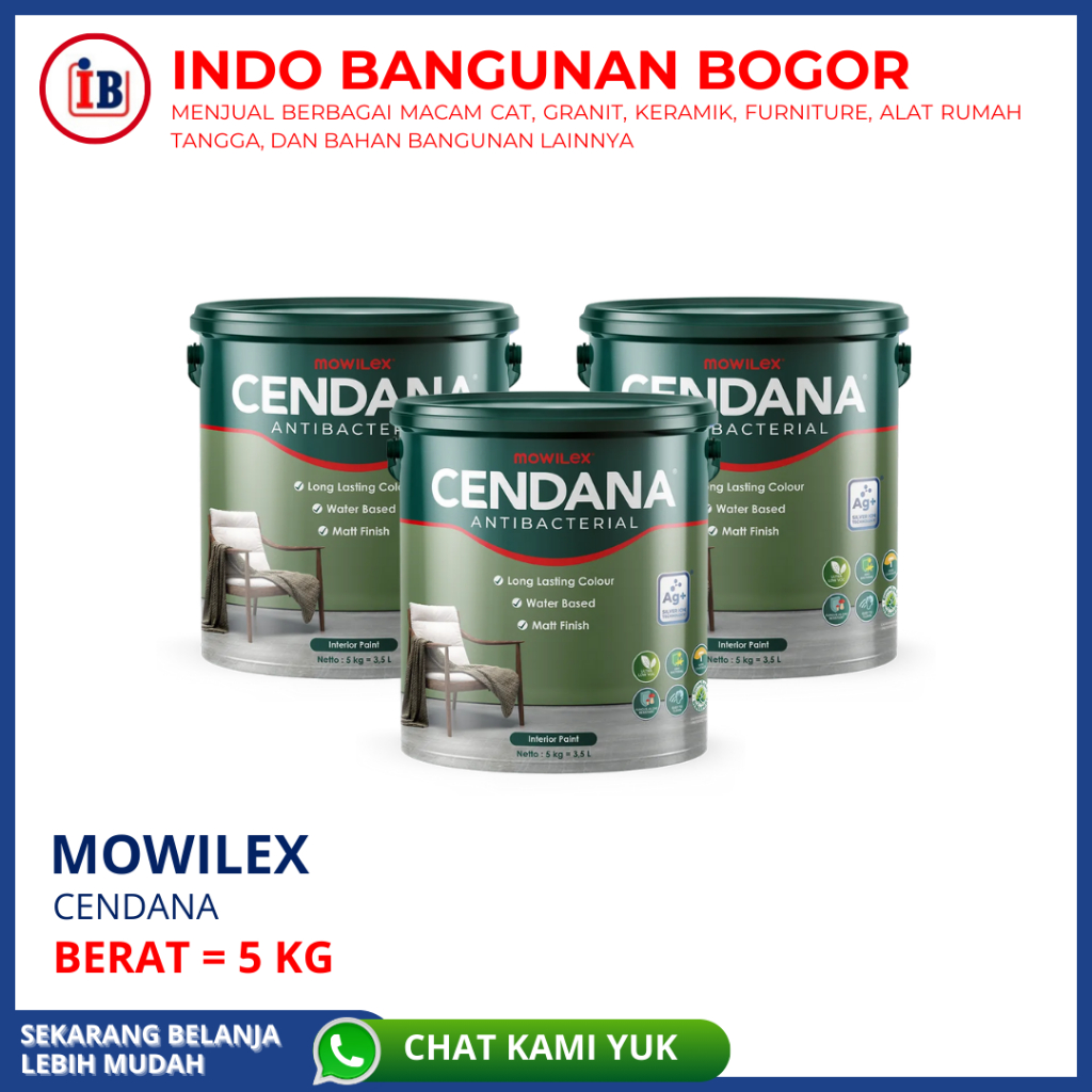 Jual Mowilex Cendana Cat Tembok Interior Cat Dinding Galon 5kg Shopee Indonesia 4741