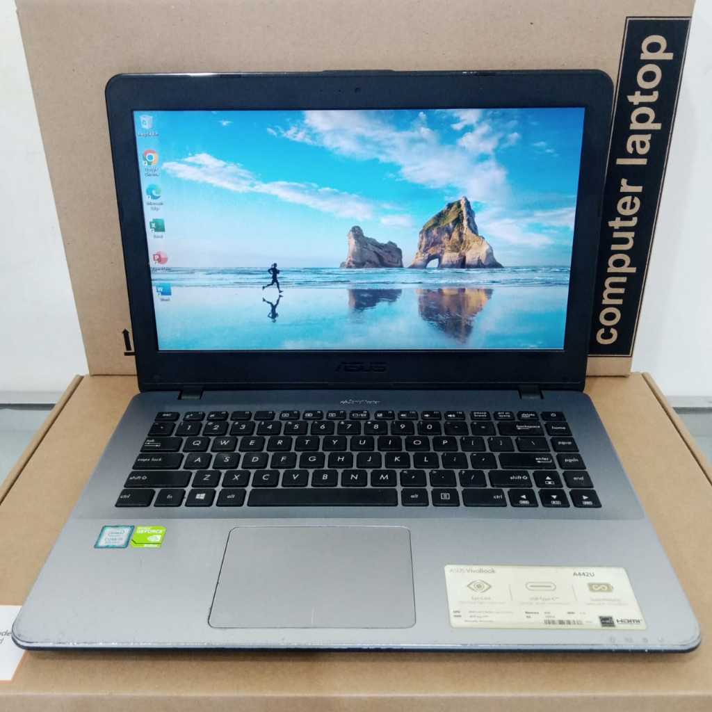 Jual LAPTOP DESAIN ASUS A442U CORE I58250U GEFORCE 940MX RAM 16GB HDD