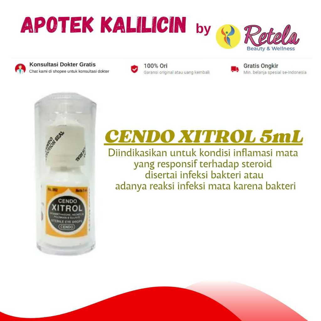Jual Cendo Xitrol 5 Ml Tetes Mata Iritasi Mata Infeksi Mata | Shopee ...