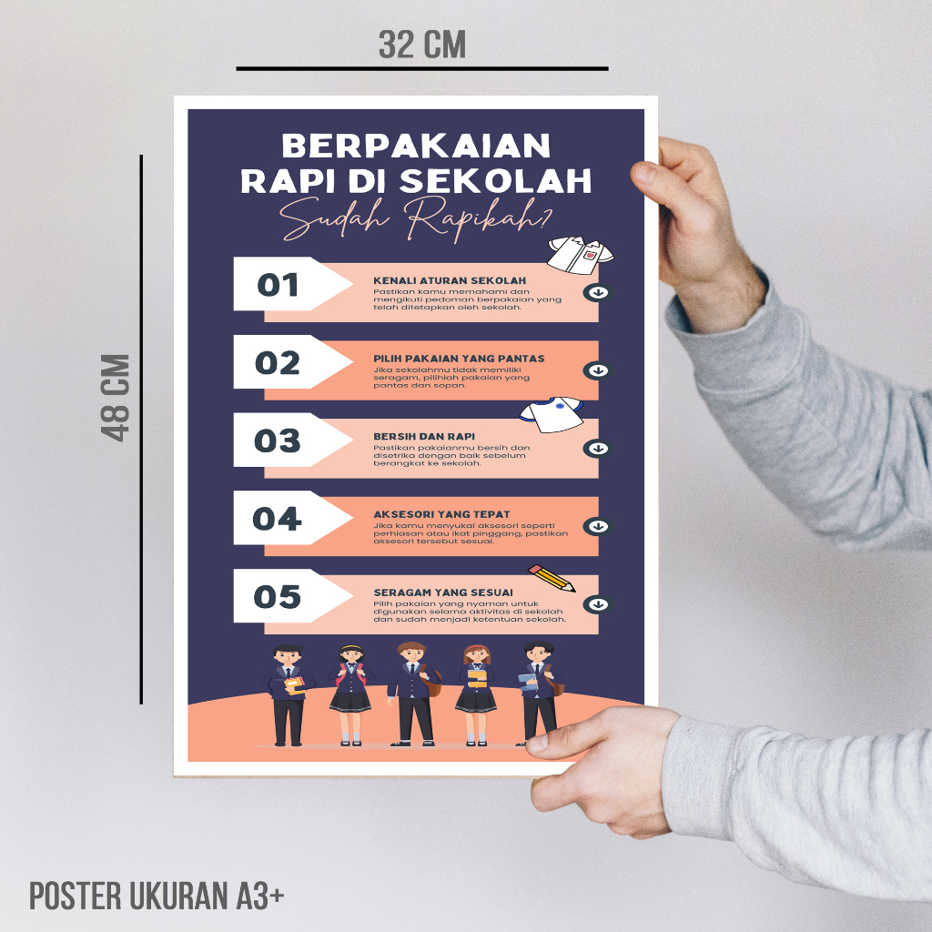 Jual Hiasan Dinding Sekolah Poster Edukasi Pendidikan Ukuran A3plus Shopee Indonesia 6259