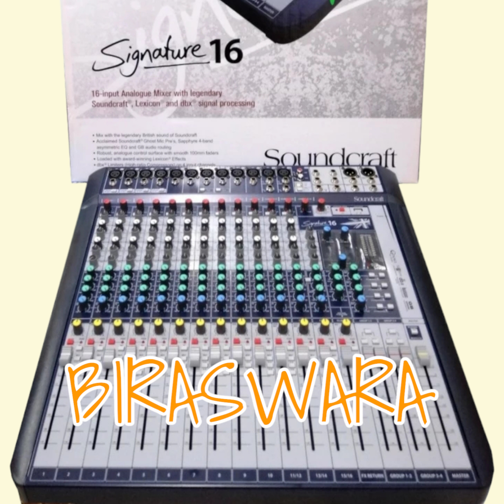 Jual SOUNDCRAFT SIGNATURE 16 AUDIO MIXER 16 CHANNEL SIGNATURE16 ...