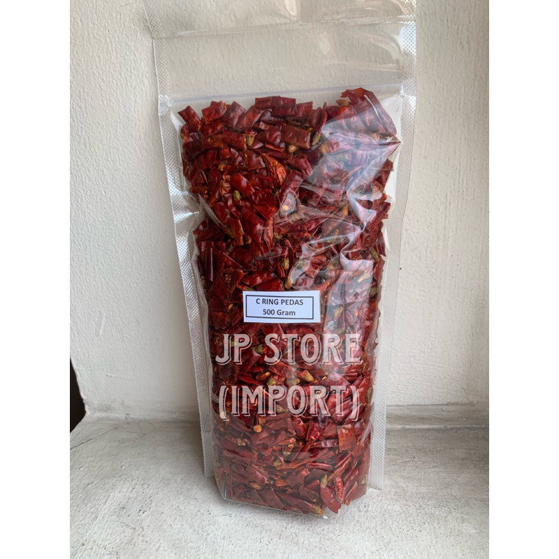 Jual Cabe Kering Potong Pedas / Cabe Ring / Chili Ring PREMIUM QUALITY ...