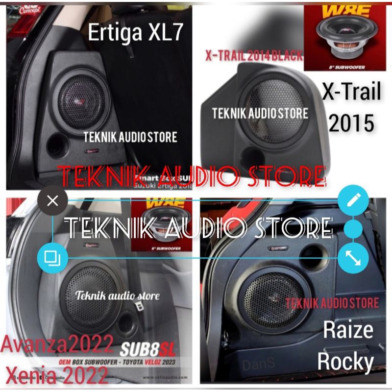 Jual Subwoofer Cello pnp box 8inch W8E XtrailErtiga Xl7rockyRaize