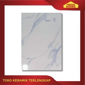 Keramik Dinding Pegasus 25x40 Carrara Selfia Blue / Keramik Motif Marble