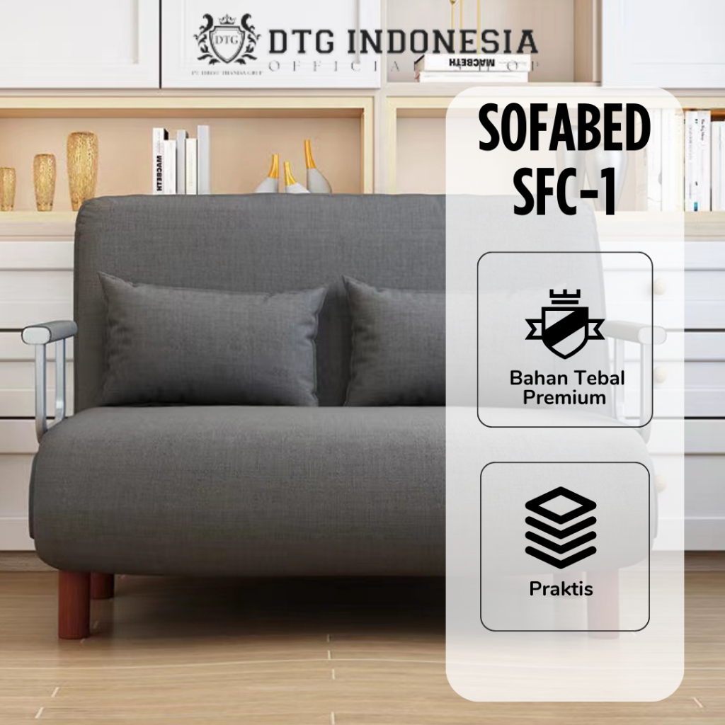 Jual DTG - Sofa Bed Lipat Kursi Lipat Minimalis SFC Sofabed Ukuran 80 ...