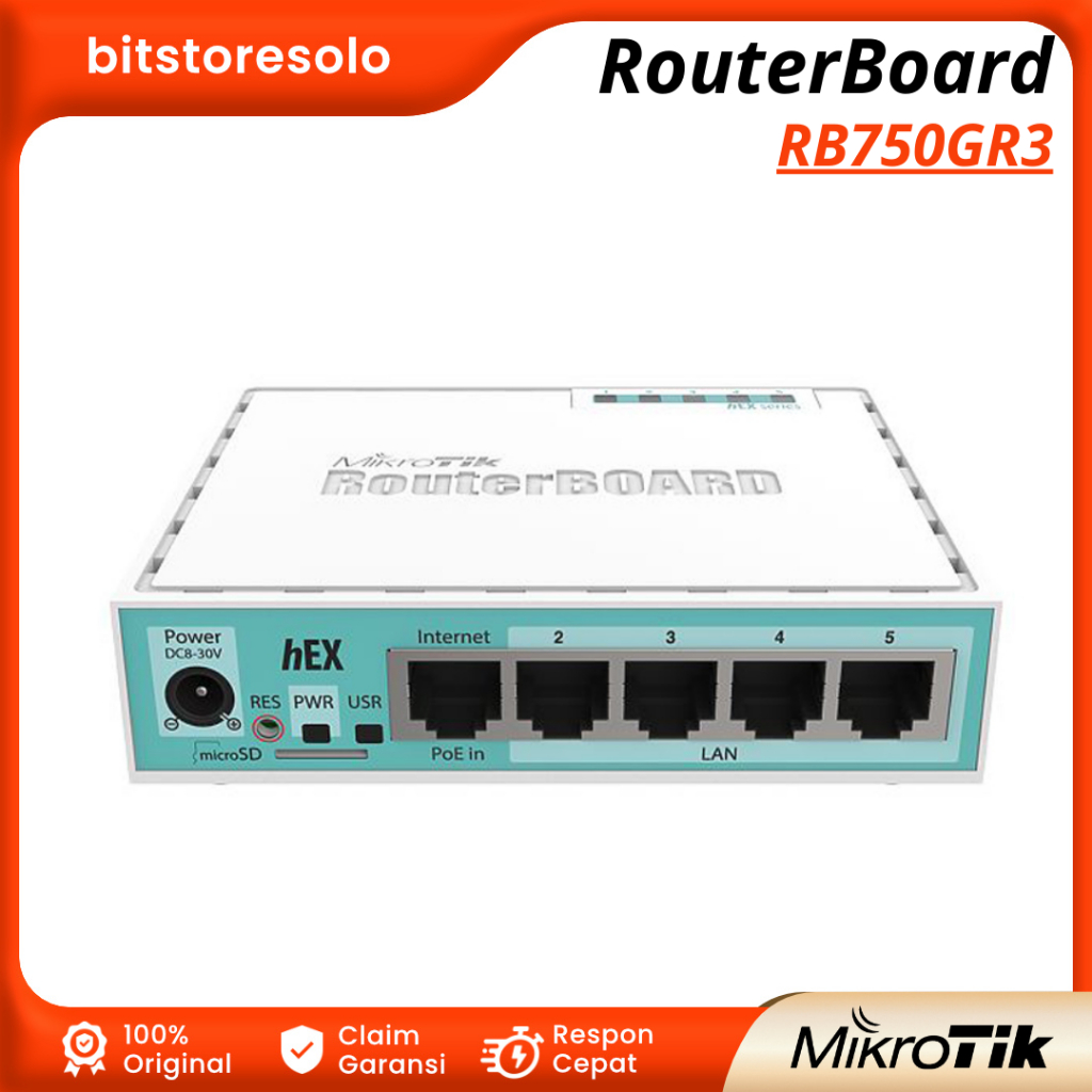 Jual Router RouterBoard Mikrotik Router Board RB 750gr3 RB750GR3 ...
