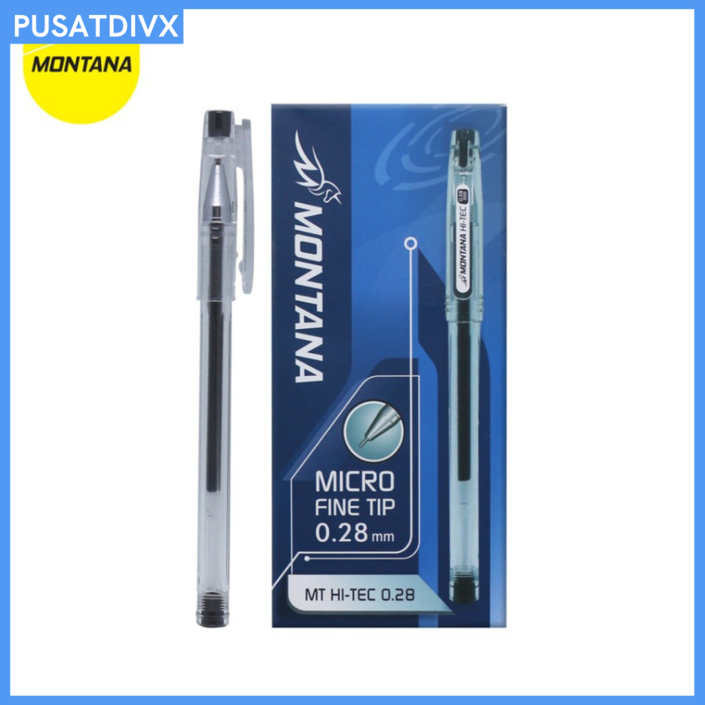 Jual MONTANA GEL PEN BALLPOINT HI-TECH 0.28 MM WATER RESISTANCE ...