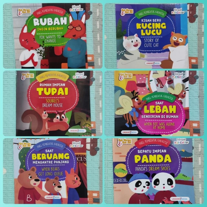 Jual Paket 6 Buku Anak Cerita Binatang Fabel Pembentuk Karakter ...