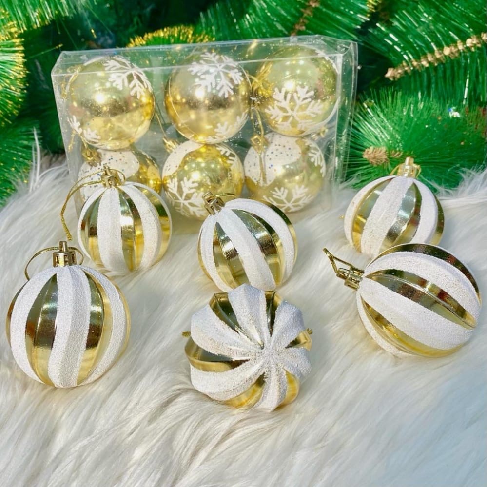 Jual [1 SET] Hiasan Aksesoris Bola Natal Ornamen Gantungan Pohon 3 4 5 ...