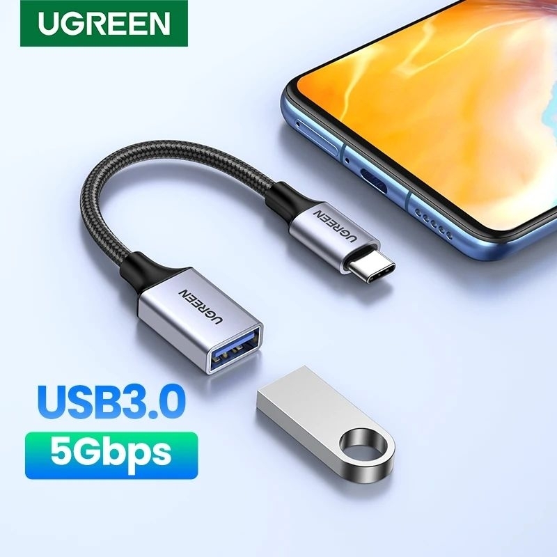 Jual UGREEN adapter OTG Type C male to USB 3.0 female super speed ...