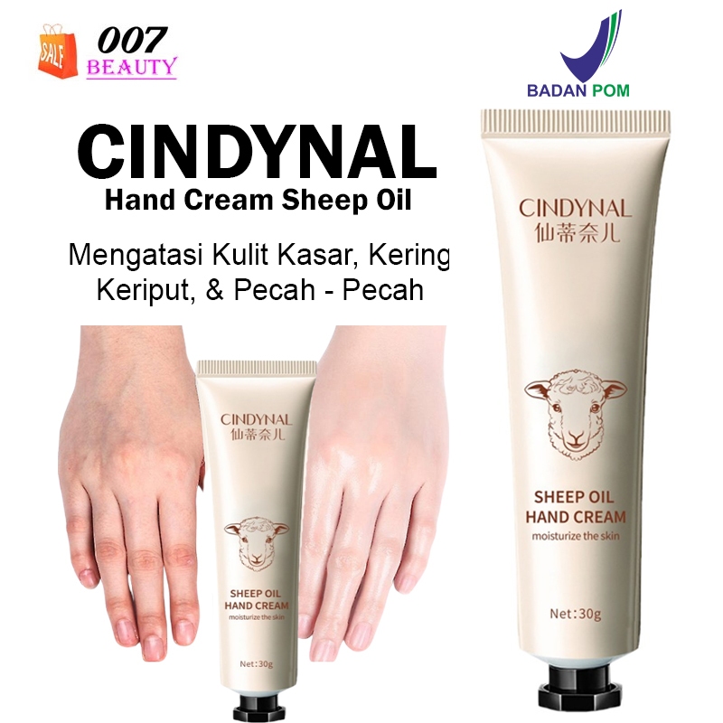 Jual BPOM Cindynal Hand Cream Sheep Oil/Krim Lotion Pelembab Kulit