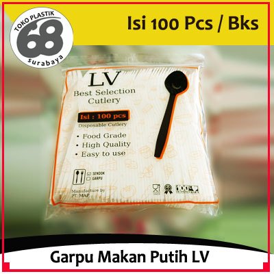 Garpu Makan Putih LV