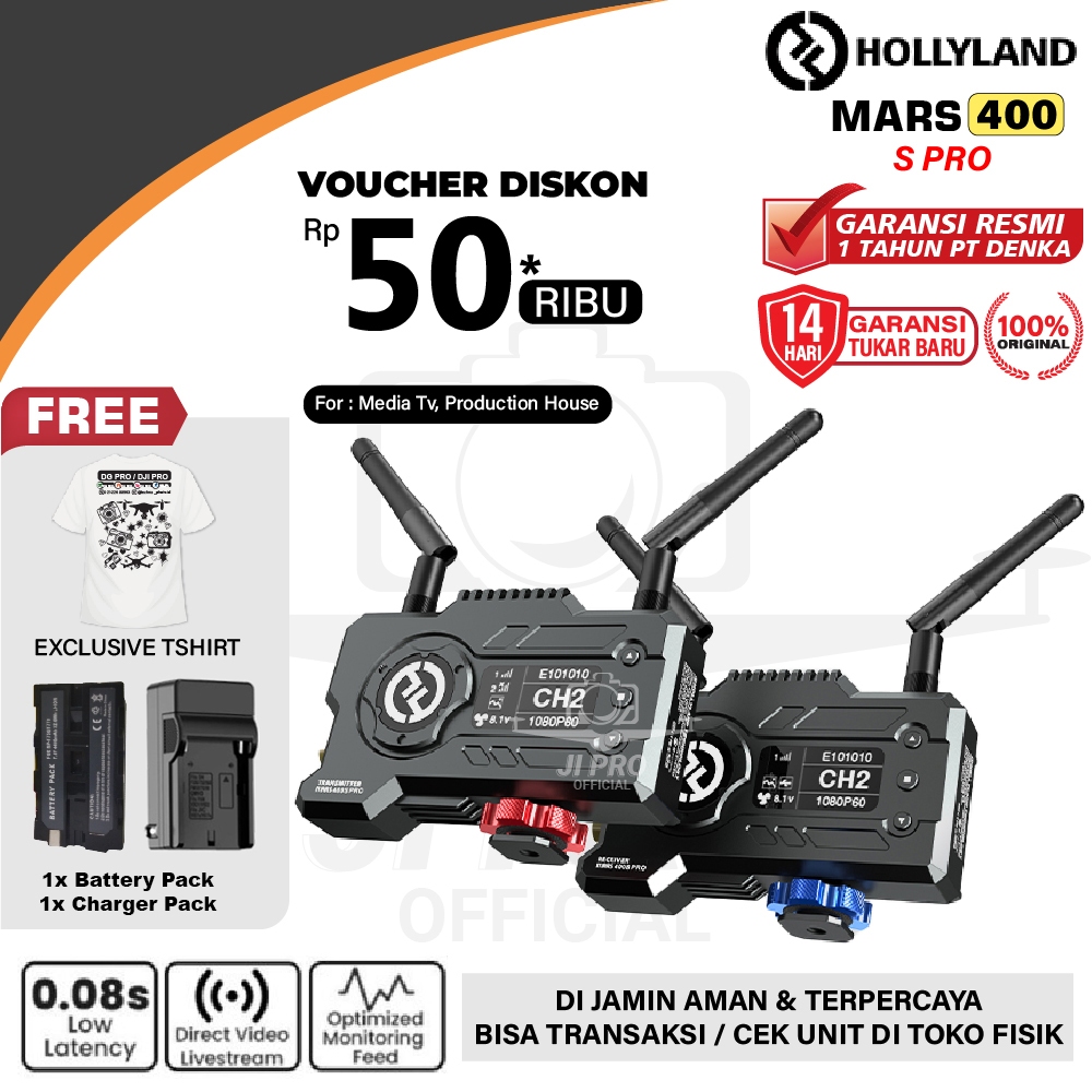Jual Hollyland Mars 400S PRO Wireless Video Transmission System Shopee Indonesia