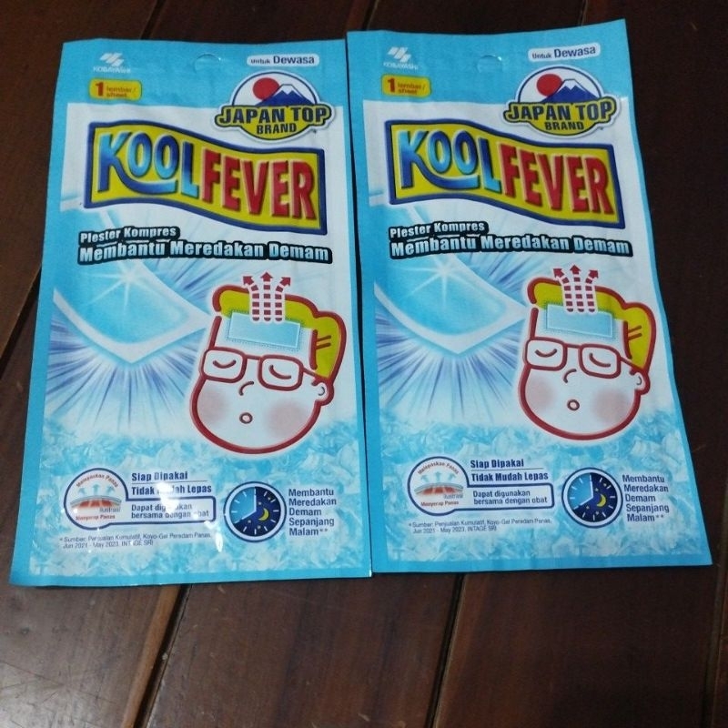 Jual Kool Fever Adult Plester Kompres (Bye Bye Fever Dewasa} 1 Lembar ...