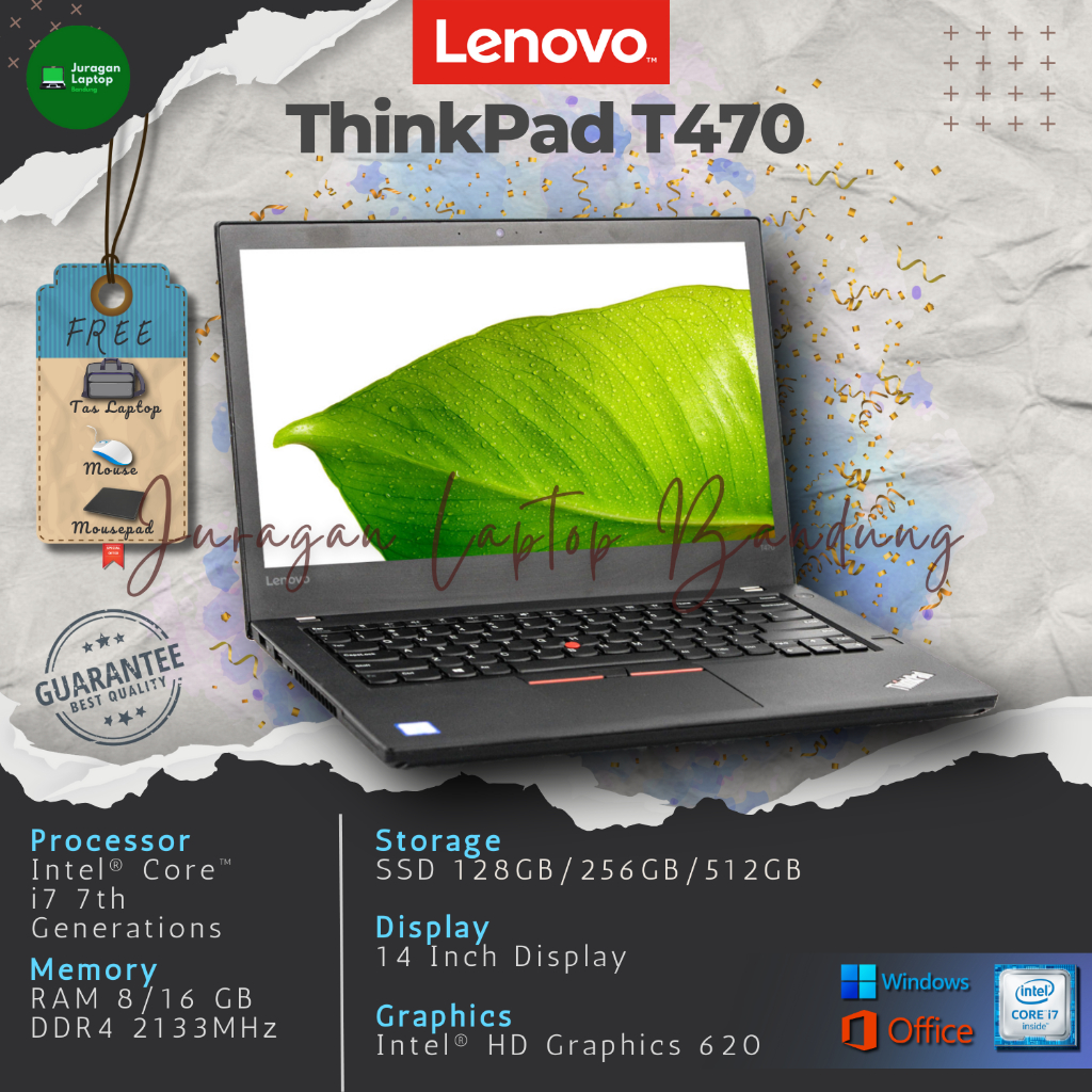 Lenovo ThinkPad T470 Nero Computer Portatile 35,6 Cm (14") 1920 X - Foto 12