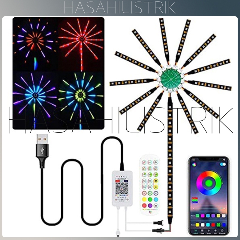 Jual ROCKWARE Firework LED Magic Color Lamp - Lampu LED Model Kembang ...