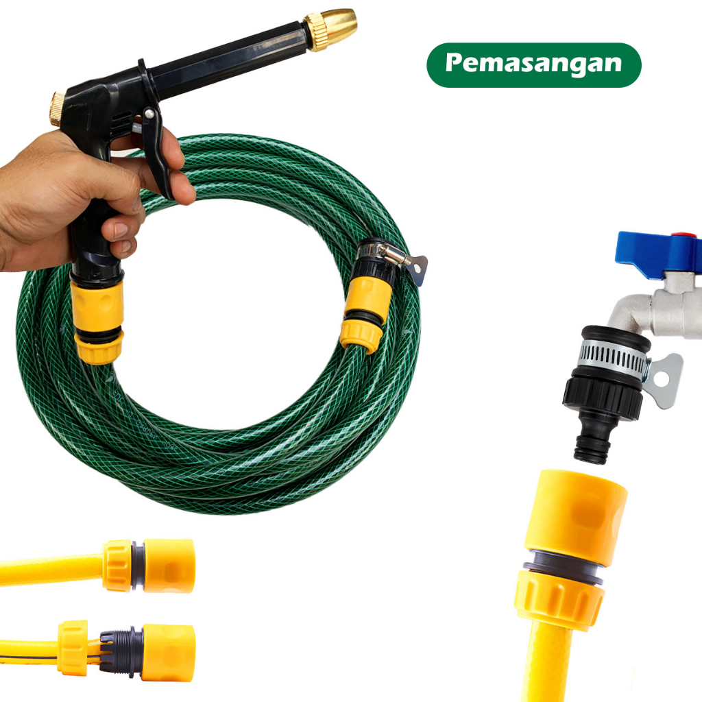 Jual Paket Konektor Selang Quick Release Plus Adaptor Kran - Konektor ...