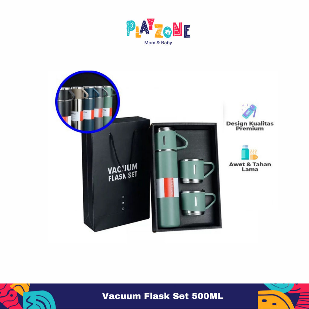 Jual Play Zone COD Termos Vacum Flask Gift Box Hampers 500ML Tumbler