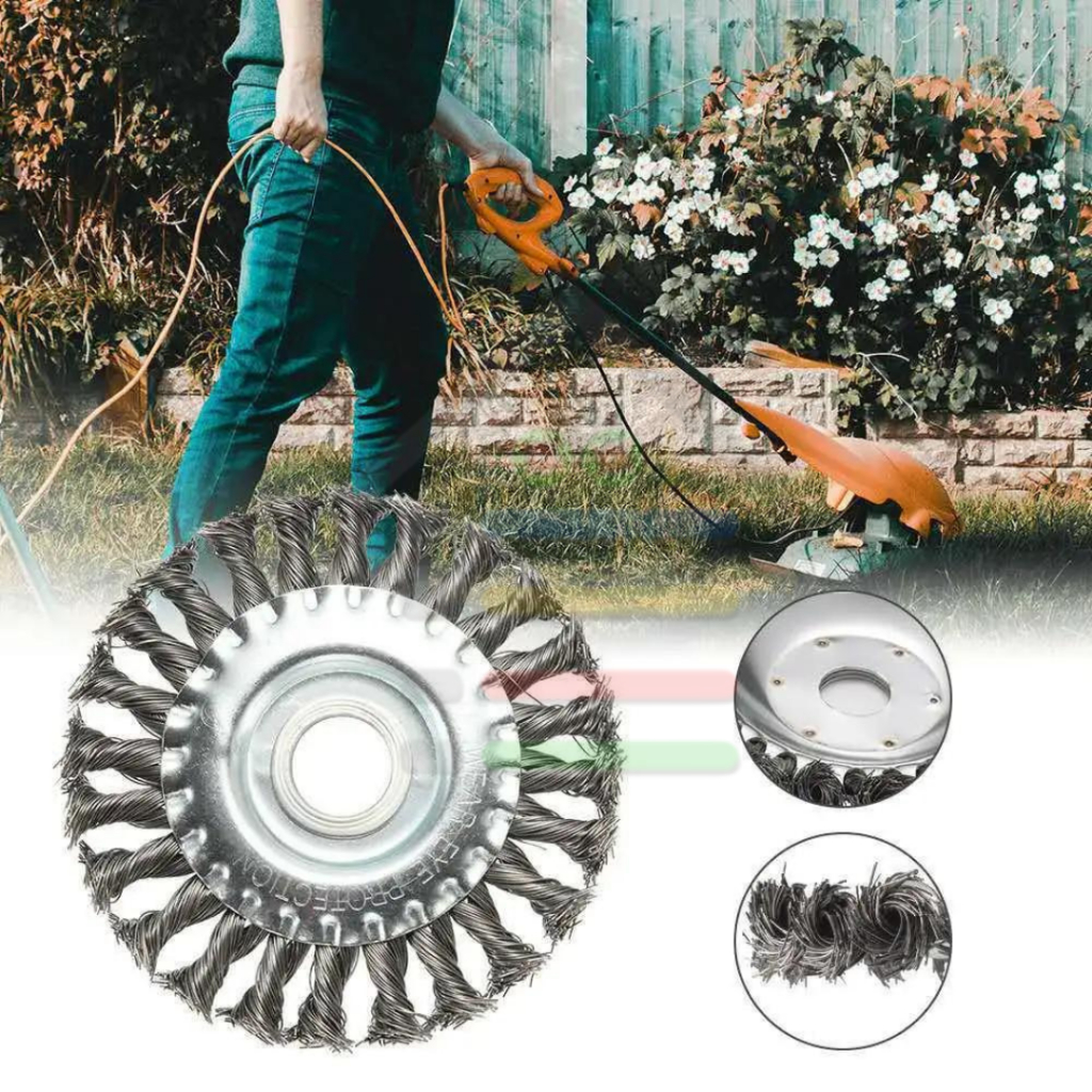 Jual Steel Wire Wheel DERRUSTING WHEEL GERGAJI RUMPUT 6 INCH / 150MM ...