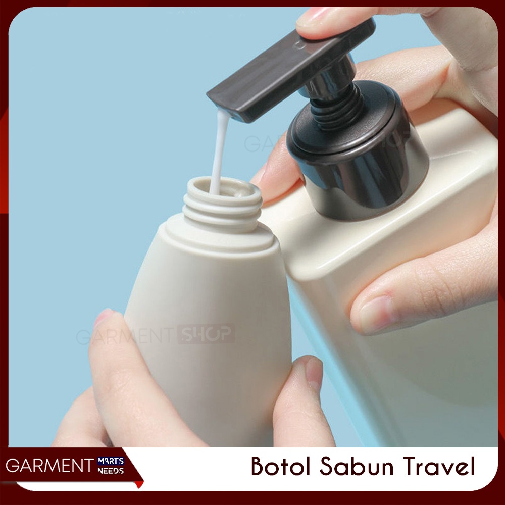 Jual Botol Sabun Travel Sticker Refill Shampoo Lotion Fliptop Tempat ...