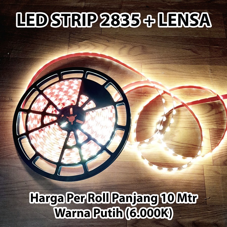 Jual LAMPU LED STRIP 2835 LENSA 24V 4000K | Shopee Indonesia
