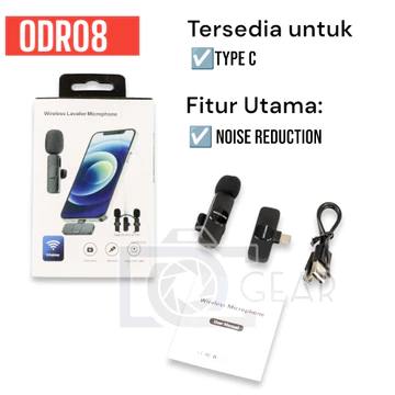 Wireless Mic Microphone Live Clip On Lavalier Jepit