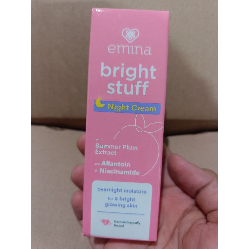 Jual Emina Bright Stuff Night Cream 20gr Shopee Indonesia