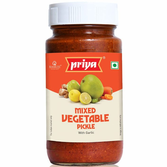 Jual Acar India Mixed Vegetable Pickle Priya With Garlic 300g Acar Sayuran Shopee Indonesia