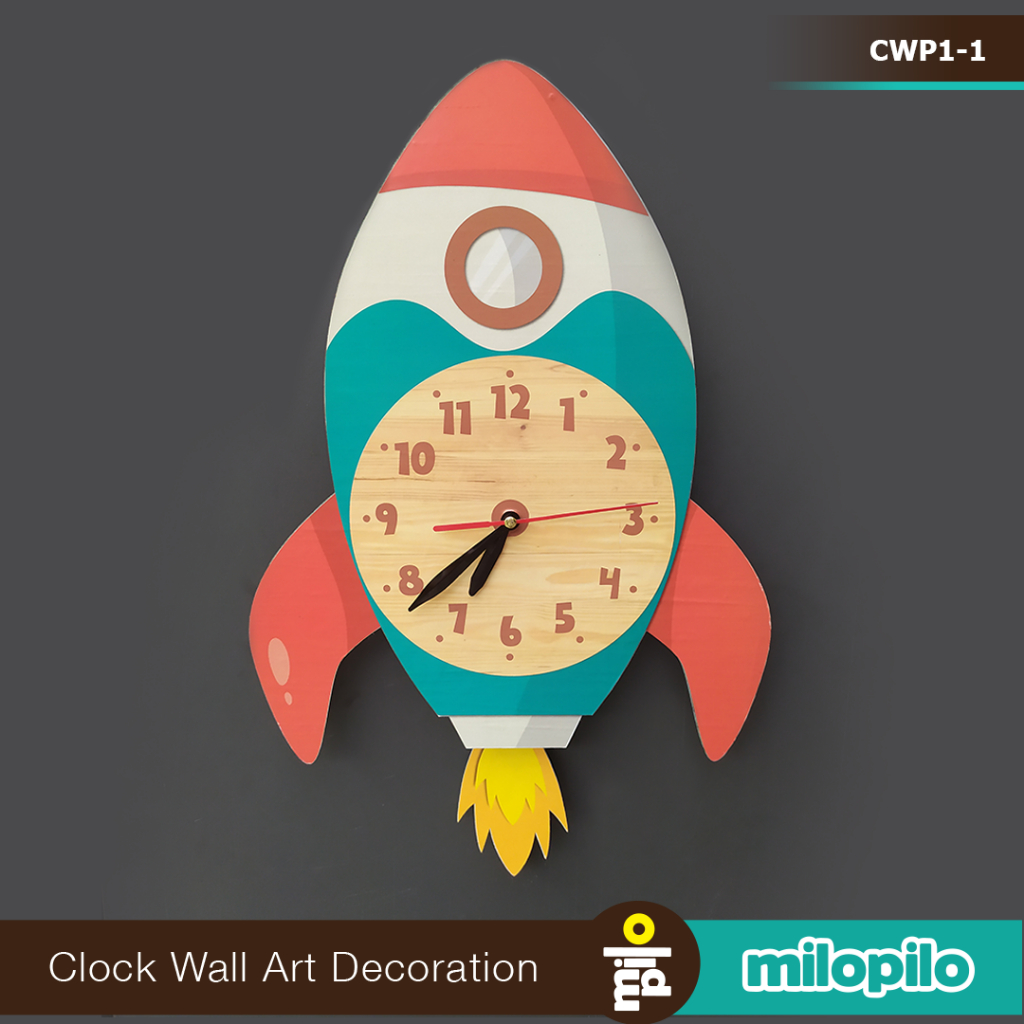 Jual Jam Dinding Roket Ekor Gerak Kualitas Premium Ukuran Besar ...
