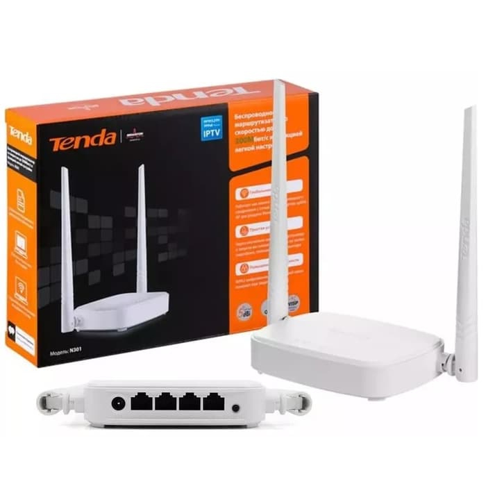 Jual TENDA WIRELESS ROUTER N301 / 300MBPS WIRELESS ROUTER N301 TENDA ...