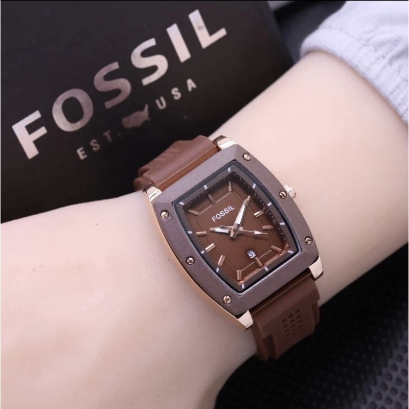 Jual Promo Jam Tangan Wanita Terbaru Foxxil Anti Air Mode Oval Analog