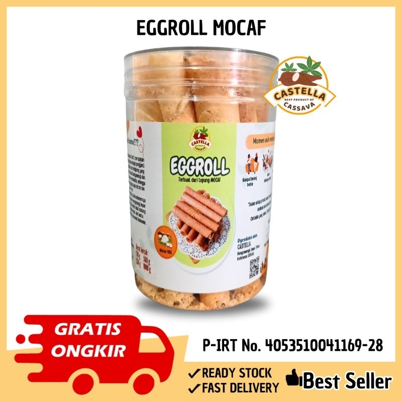 Jual Egg roll Castella Mocaf (165 gr)/ Egg roll Gluten Free | Shopee ...