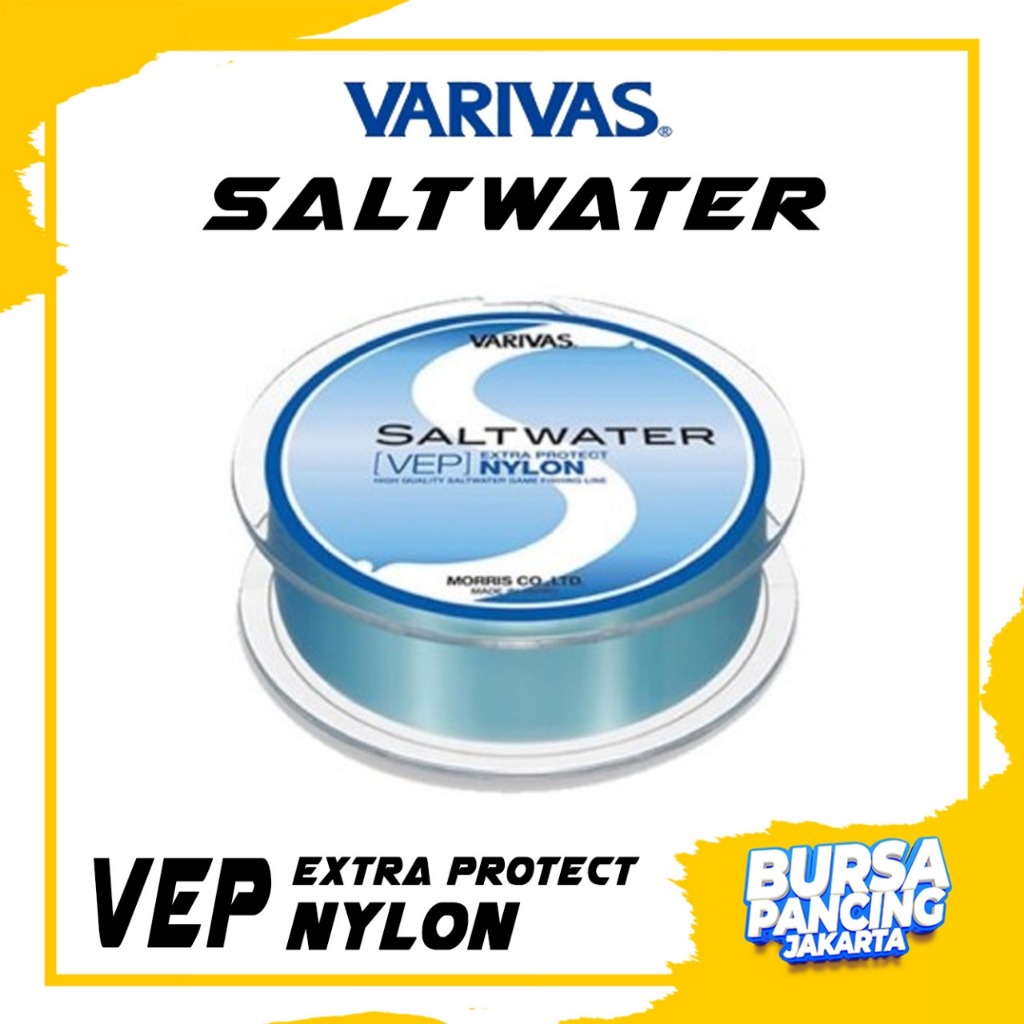 Jual VARIVAS Senar Pancing SALWATER New VEP 150mtr Blue Senar Monofilament  Cocok Untuk Laut