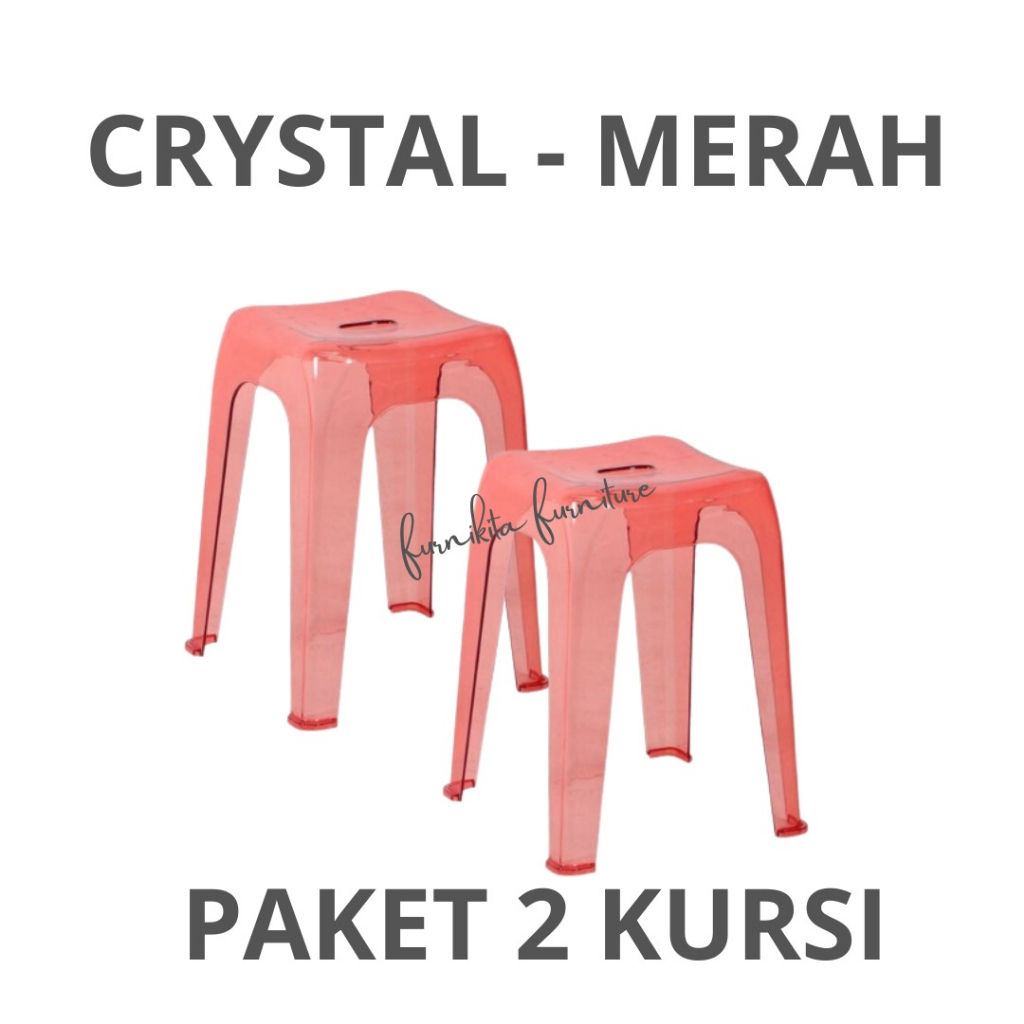 Jual Promo Paket Olymplast Crystal Stool Kursi Bakso Bangku Baso