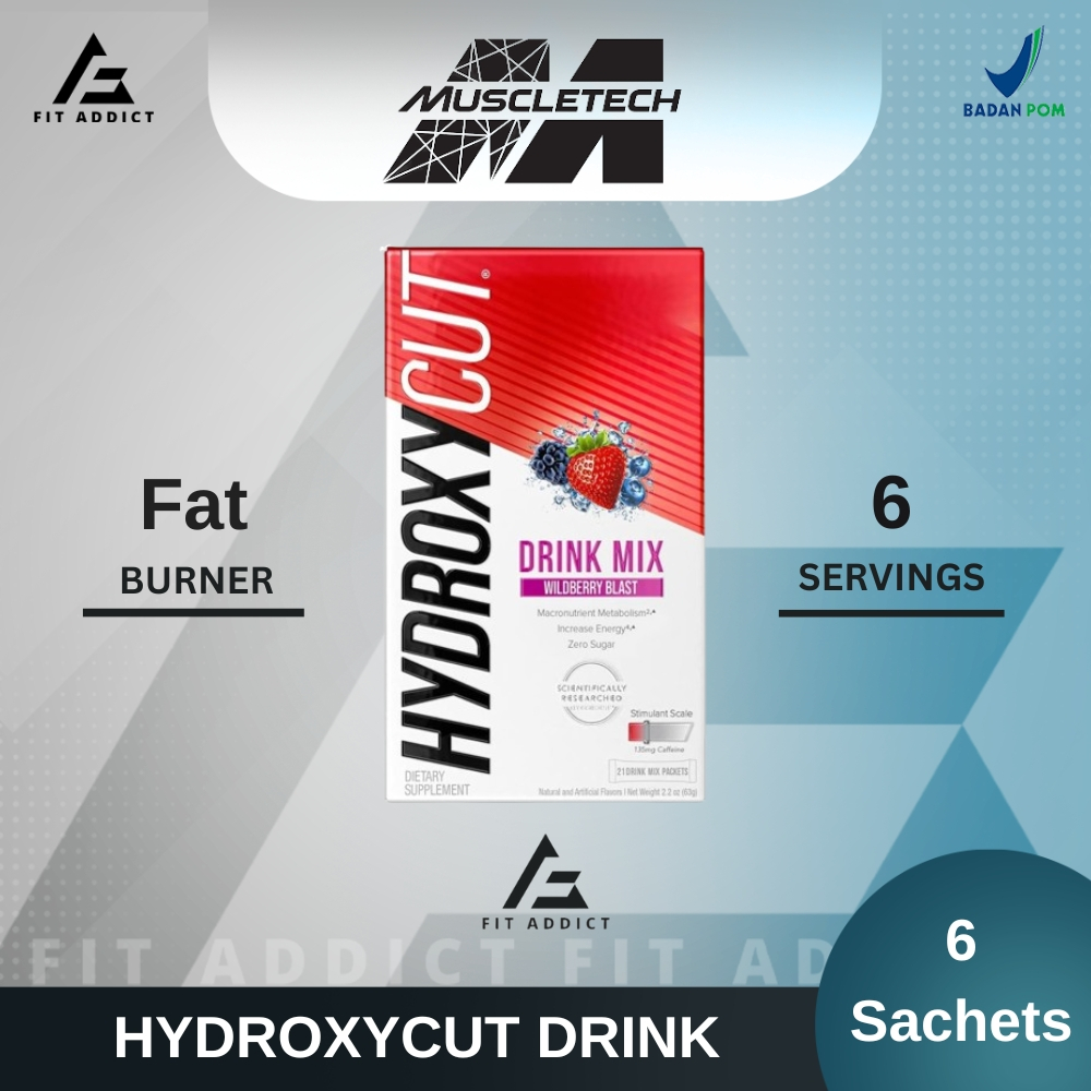 Jual Muscletech Hydroxycut Drink 6 Sachet Fat Burner Weight Loss Drink